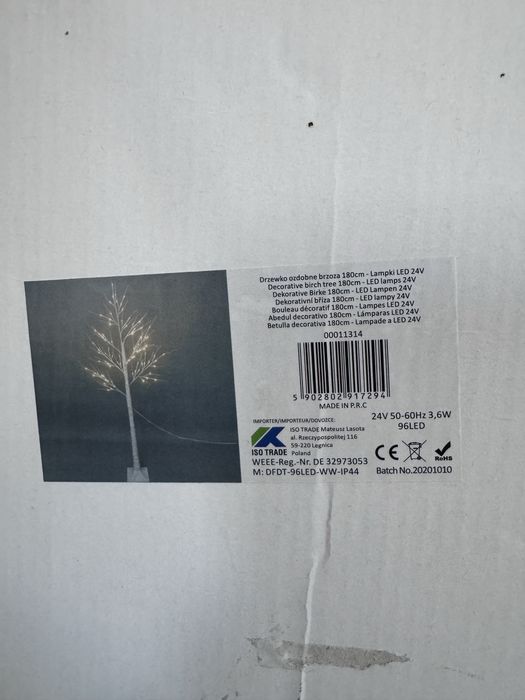 Drzewko led wysokie 180 cm