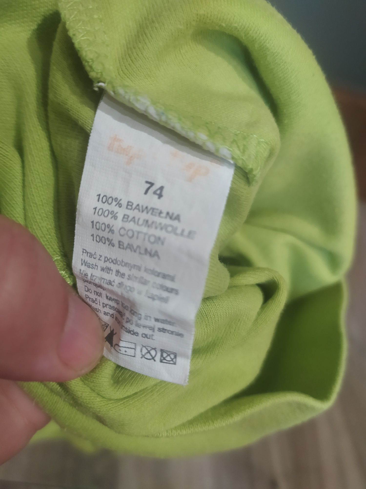 Spodnie półśpiochy bawełniane 74 Tup Tup