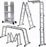 Drabina Aluminiowa PRZEGUBOWA wielofunkcyjna 4x3 platforma podest