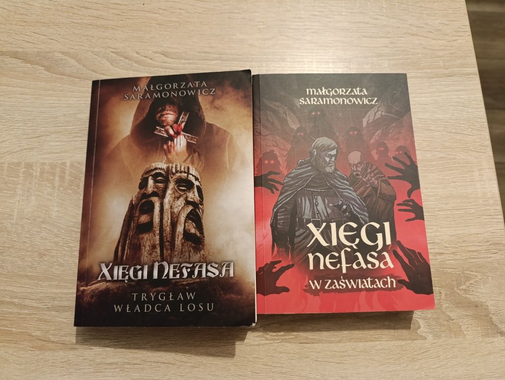 Xięgi Nefasa 1+2 Małgorzata Saramonowicz Fantasy Średniowiecze