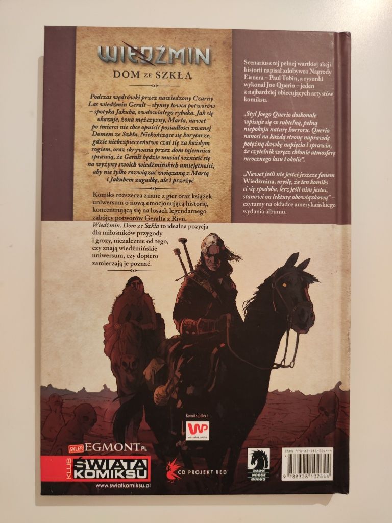 Wiedźmin tom 1 Dom ze szkła - Paul Tobin i Joe Querio