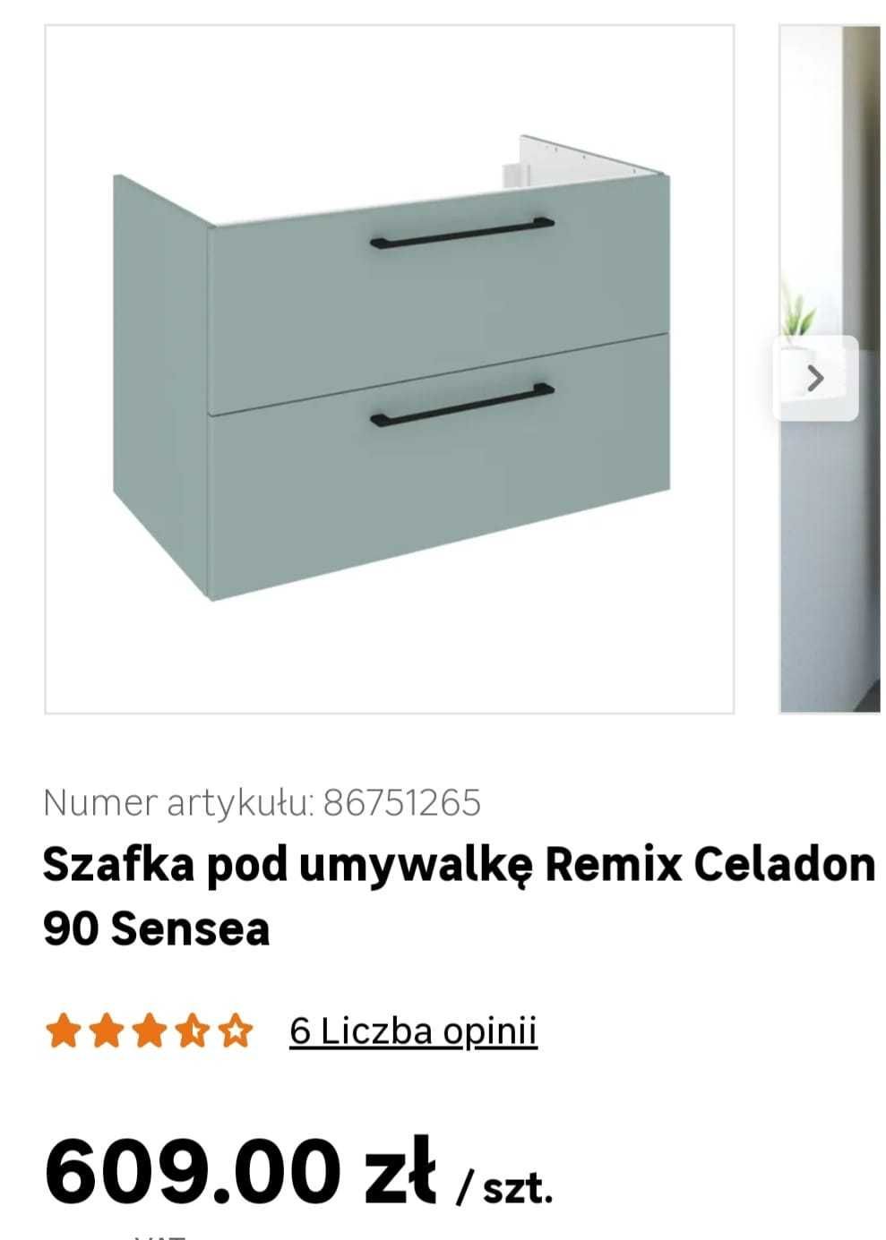 Zestaw mebli łazienkowych Sensea Remix