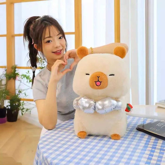 Мягкая игрушка Капибара боксер, 45 см, в наличии различные цвета