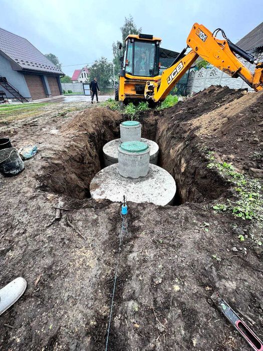 Септик під ключ, вигрібна яма, дренажні поля, каналізація