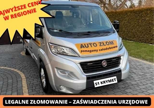 Auto-złom Żory skup kasacja złomowanie legalnie  zw.oc tel.530.312.312