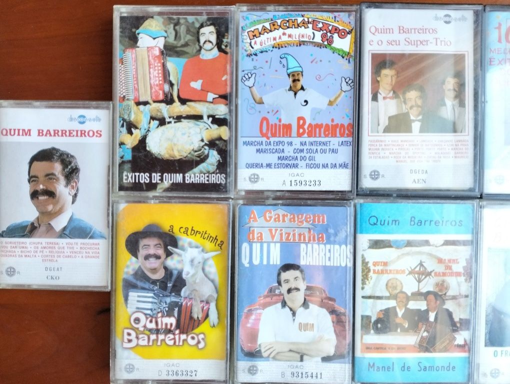 11 antigas K7's Quim Barreiros