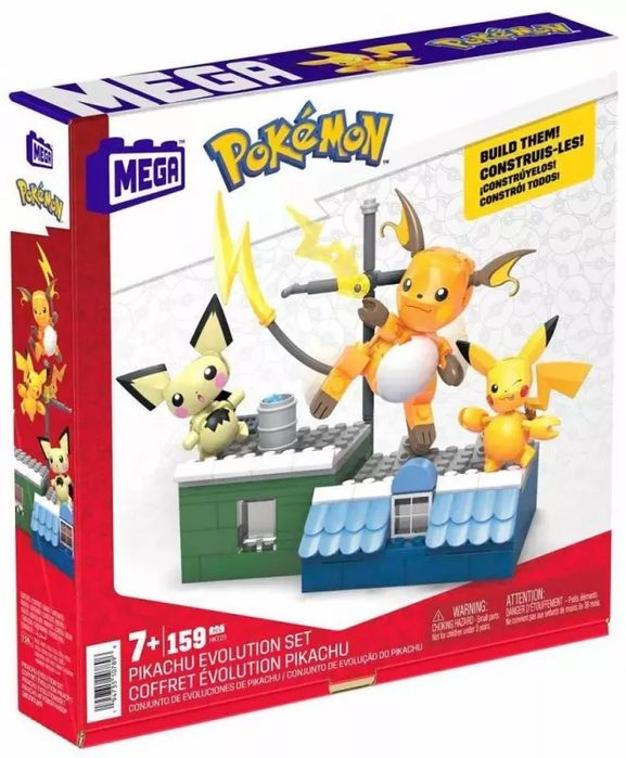 Klocki Pokemon Ewolucja Pikachu. Mega Bloks