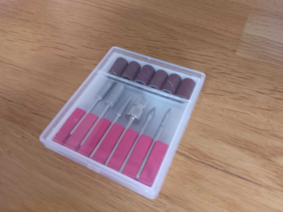 FREZARKA DO PAZNOKCI MANICURE pedicure + FREZY zestaw super sprawa kos
