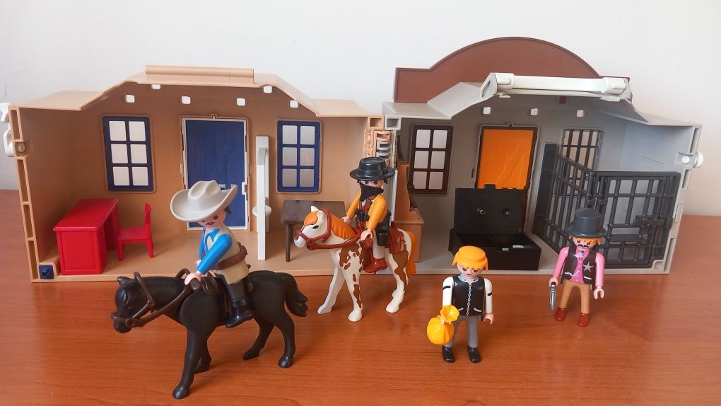 Bank i dyliżans pocztowy western Playmobil