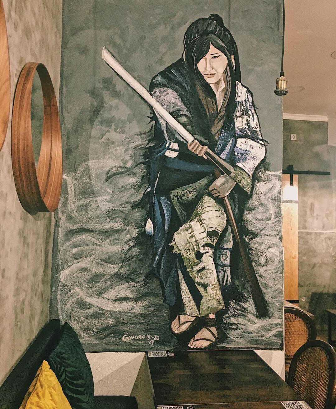 Mural Servico Para Parede/Azulejos/Madeira (artes Pintura )