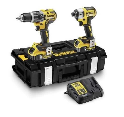 Akumulatorowy Zestaw Combo DeWALT DCK266P2-QW /18V, 2x5,0Ah + Skrzynia