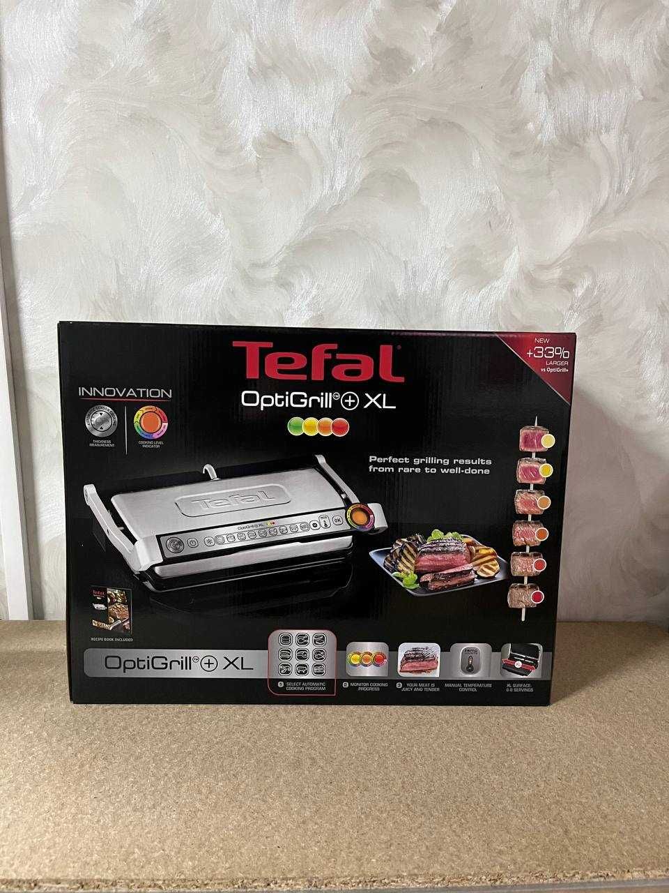 Електрогриль притискний Tefal Optigrill+ XL GC722D34 Новий!