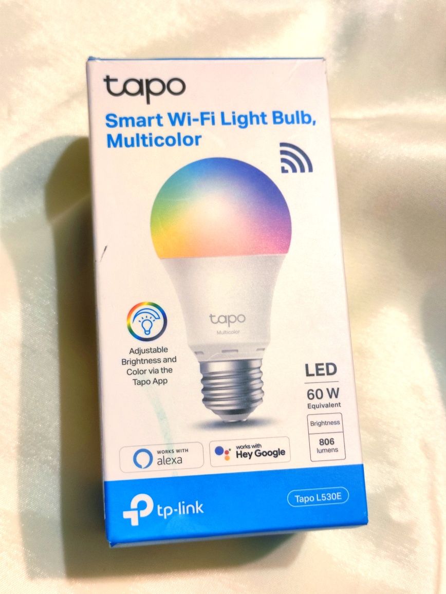 Умная лампочка TP-Link Tapo L530E, smart WI-FI light Bulb Multicolor