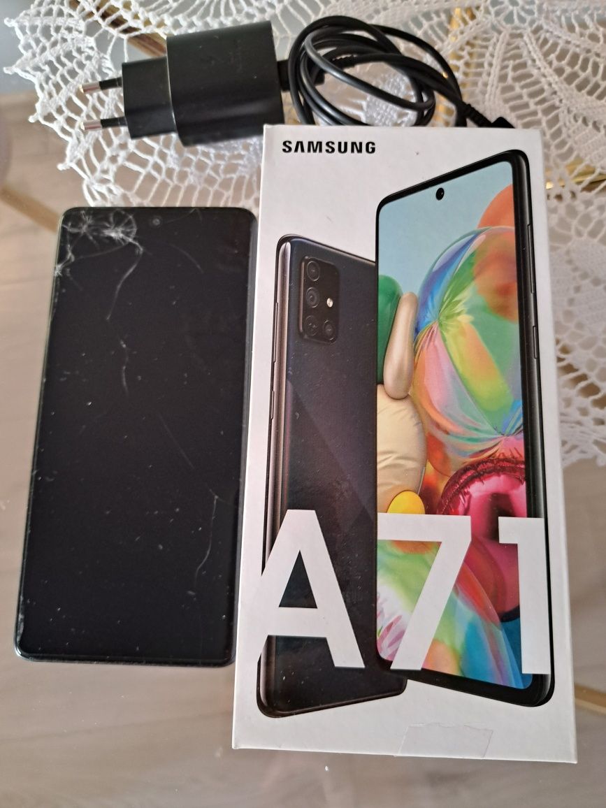 Samsung A71 Czarny kameleon 128 GB Prism Crush Black Sm- A715F/DS