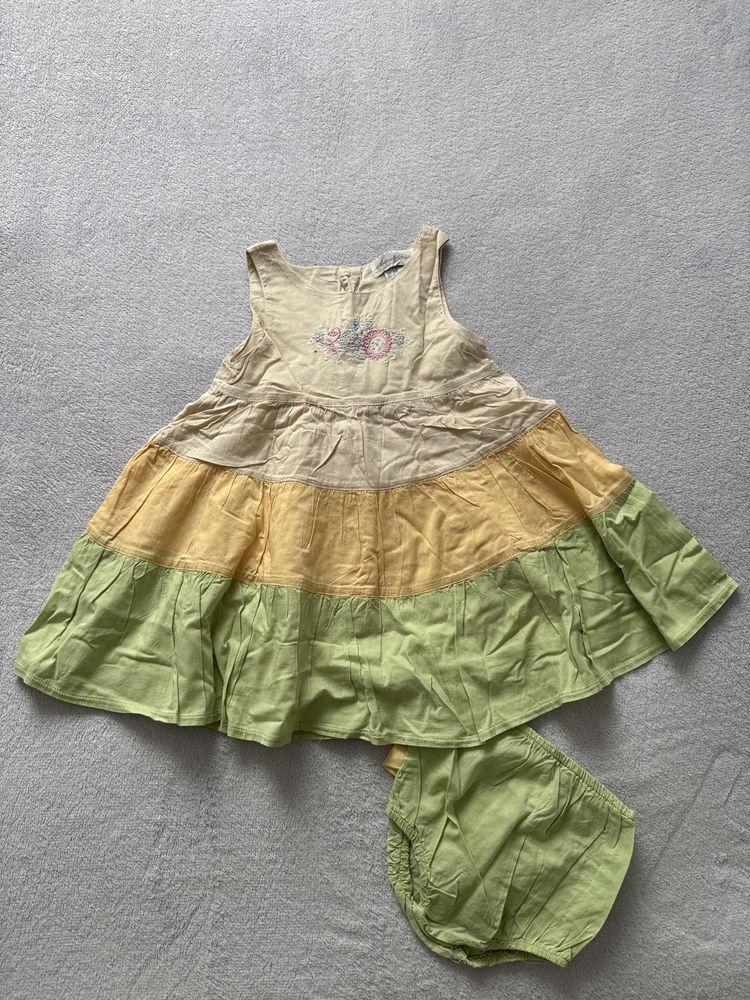Śliczna sukienka 100 % bawełny r. 92  2 latka