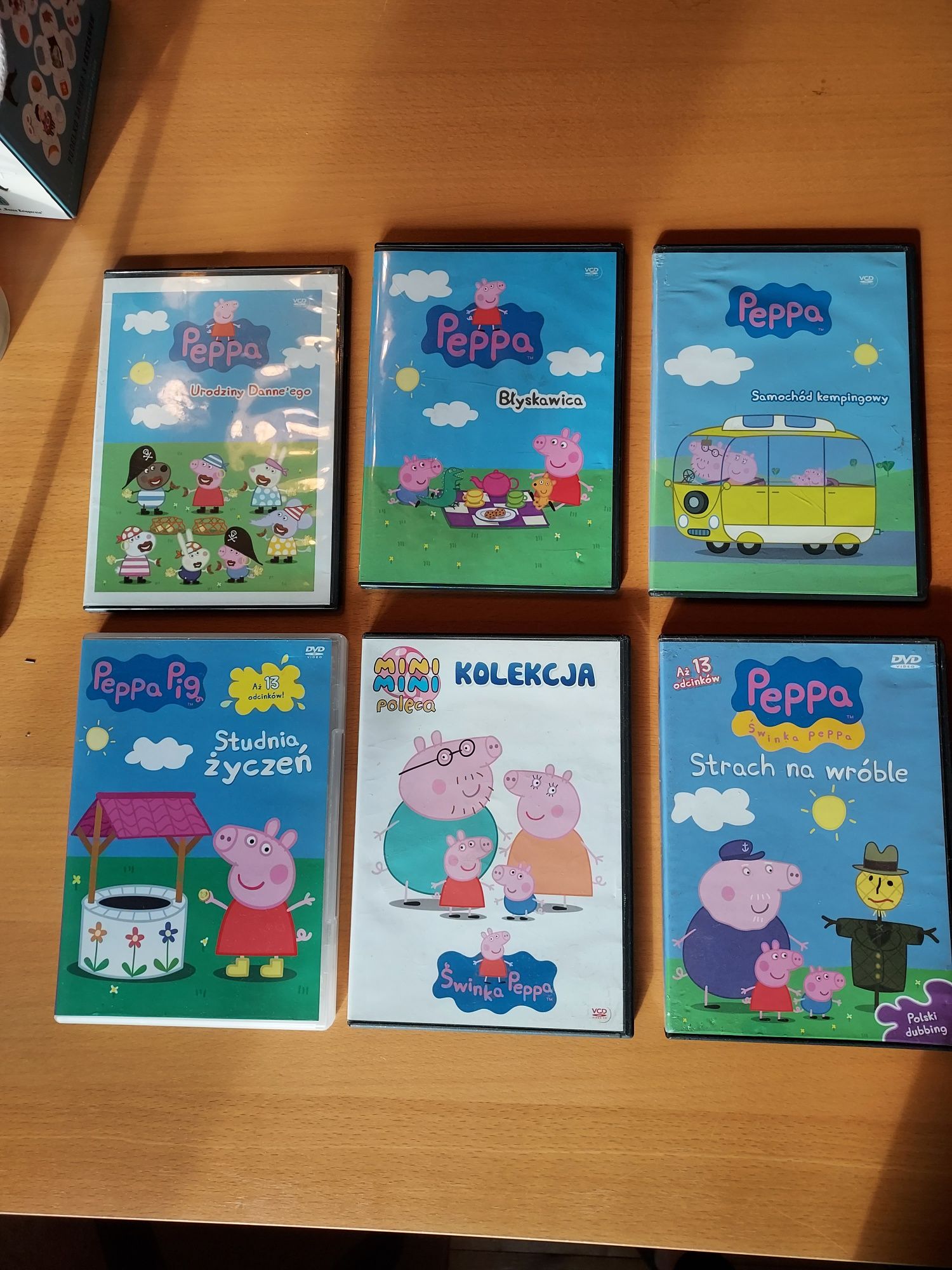 Bajki Świnka Peppa DVD 6 sztuk zestaw