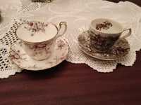 2 Chávenas de Chá em Porcelana da Royal Albert e da Johnson Bross