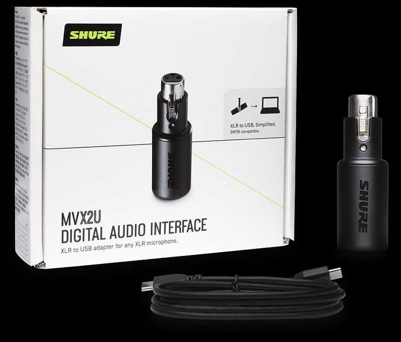 SHURE MVX2U interfejs