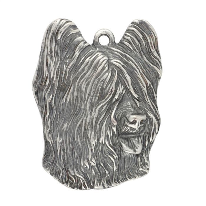 Owczarek francuski Briard brelok posrebrzany Art-Dog