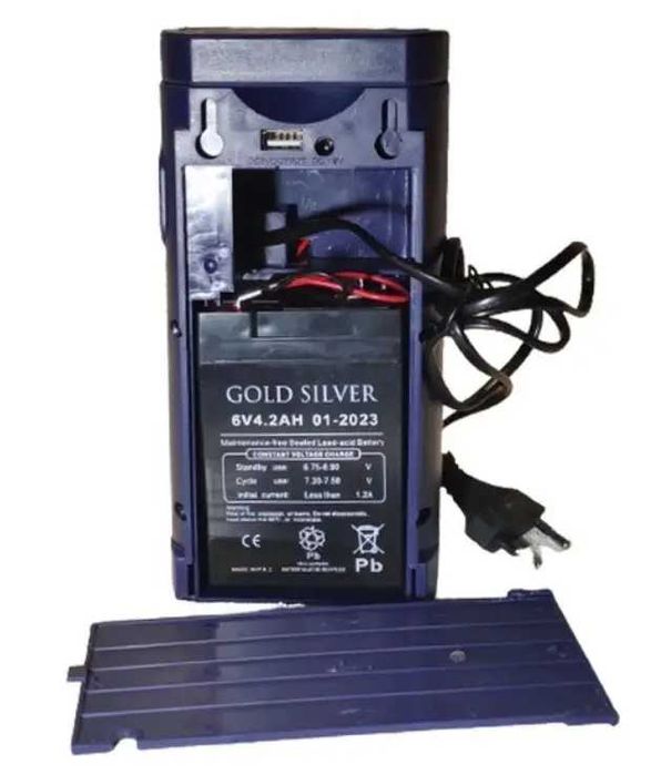 Фонарь аккумуляторный Golden Silver Ліхтар з акумулятором 6V 4.2Ah