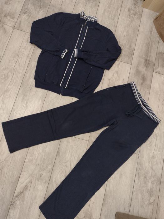 Dres granatowy bawełna