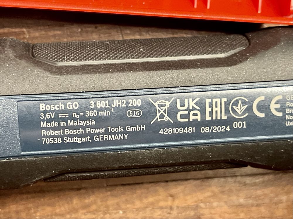 USB-C BOSCH GO gen 3.0 2.0Ah 360 obr 1-5Nm 3.6V li-ion wkrętak 2025