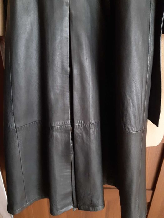 Płaszcz skórzany damski