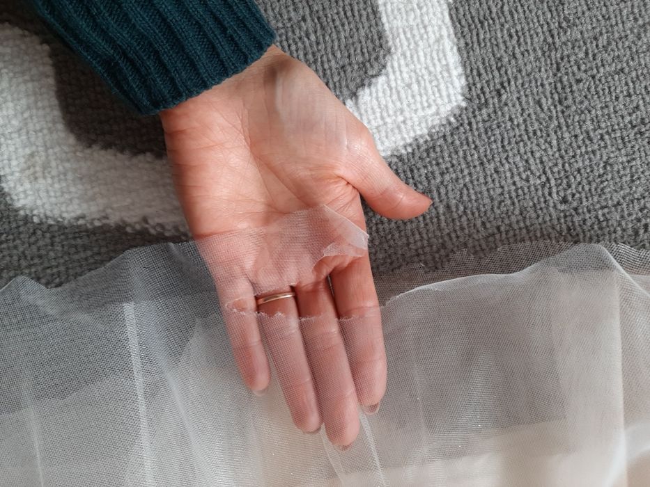 Suknia ślubna xs s z rozporkiem morela hiszpanka