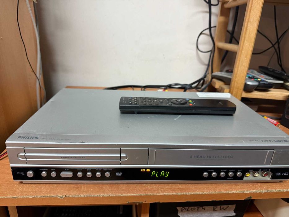 Magnetowid VHS Philips DVP 3350V Pilot HIFI STEREO ,Combo VHS/DVD