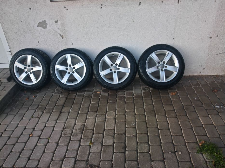 Sprzedam alufelgi 16" z oponami zimowymi 205/55 R16 – pasują do Audi
