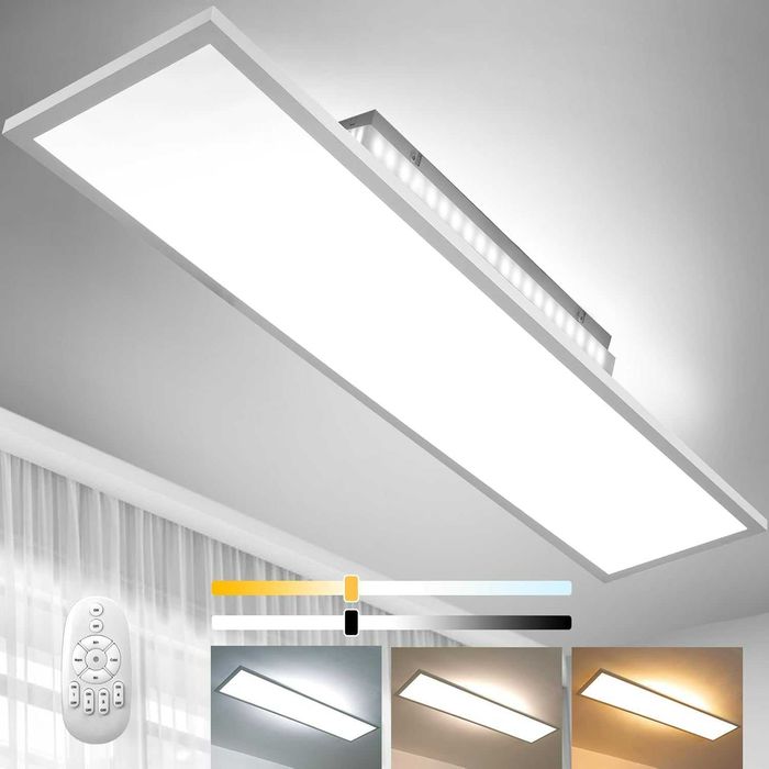 Lampa sufitowa LED, Ściemniana 120 x 30 cm