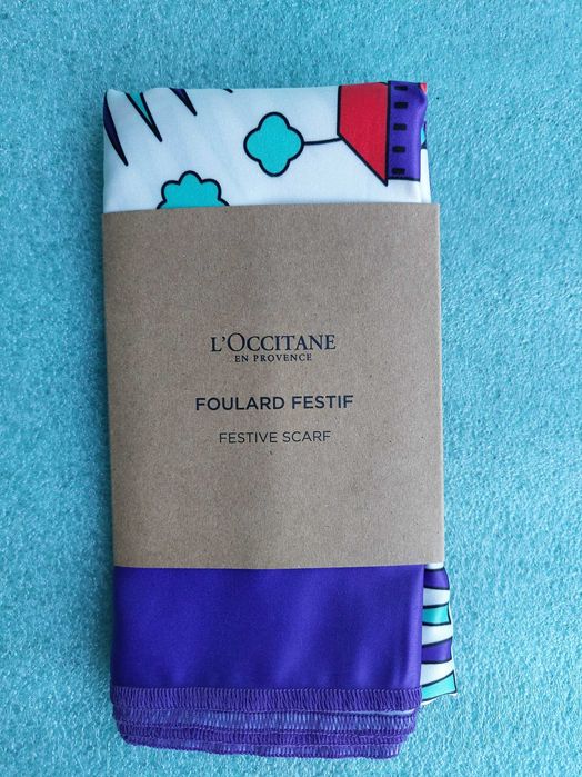 Платок l'Occitane + косметичка и/или пакет. Косметичка. Пакет Локситан