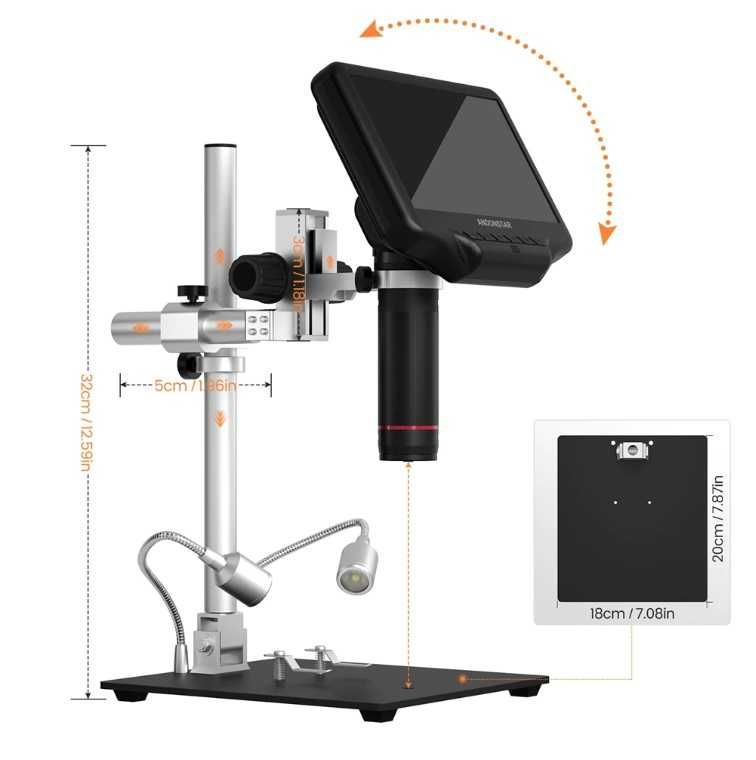 Электронный микроскоп AD409PRO Andostar WIFI +Измерение детали