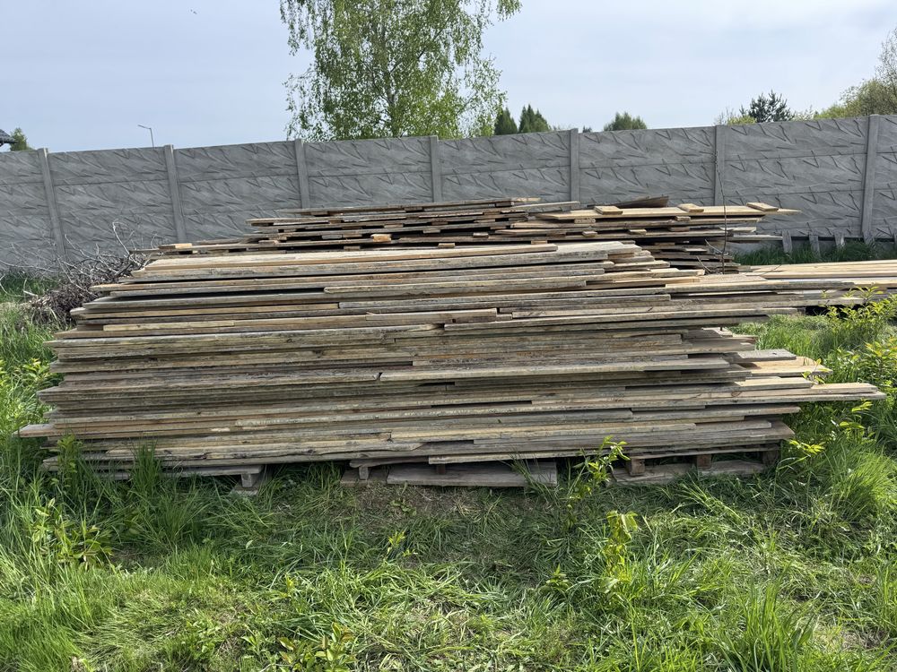 Deski szalunkowe pasy budowlane blaty po jednej budowie