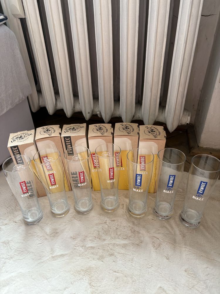 Komplet szklanek do piwa Żywiec Białe 0,3 l - 13 sztuk