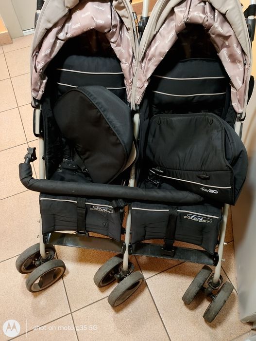 Wózek spacerowy parasolka bliźniaczy