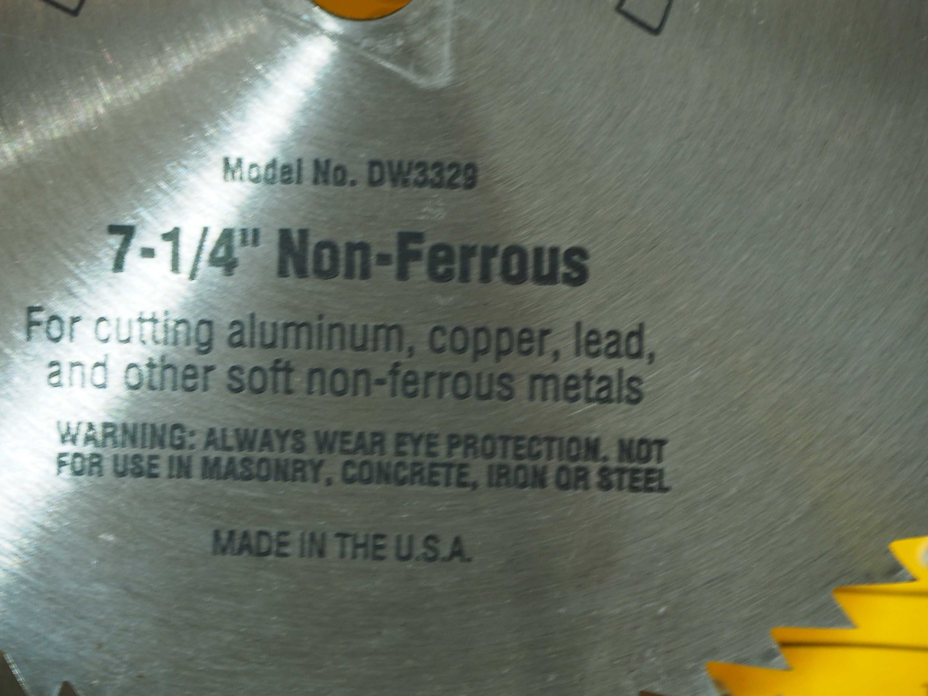 Tarcza DEWALT DW 3329 pila do miedż aluminium pilarka milwaukee