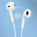 Auriculares Estéreo Branco com Microfone