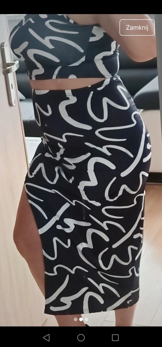 Spódnica z topem 44 rozmiar super okazja