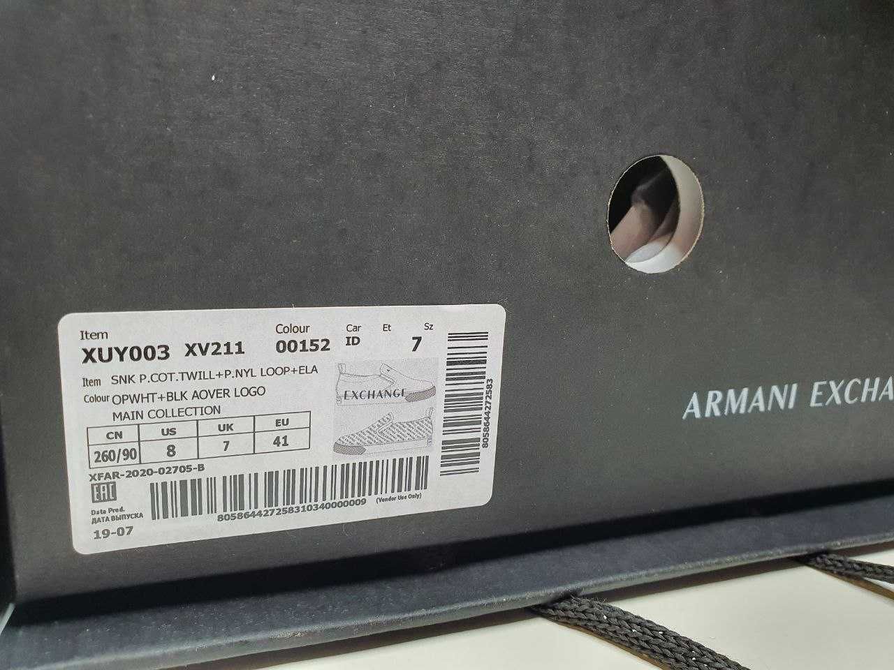 Trampki slip-on Armani Exchange