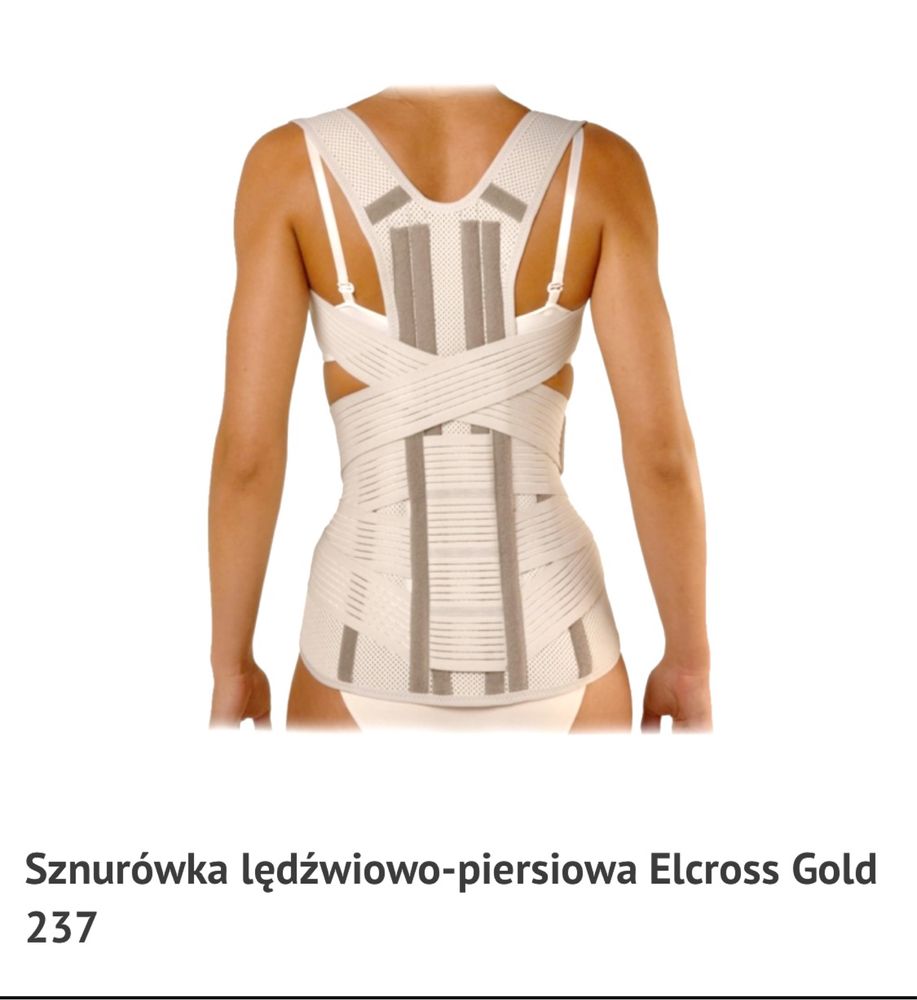 NOWY pas -sznurówka lędźwiowo-piersiowa Elcross Gold 237