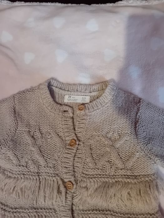 Casaco de malha c/franjas Zippy 3-4