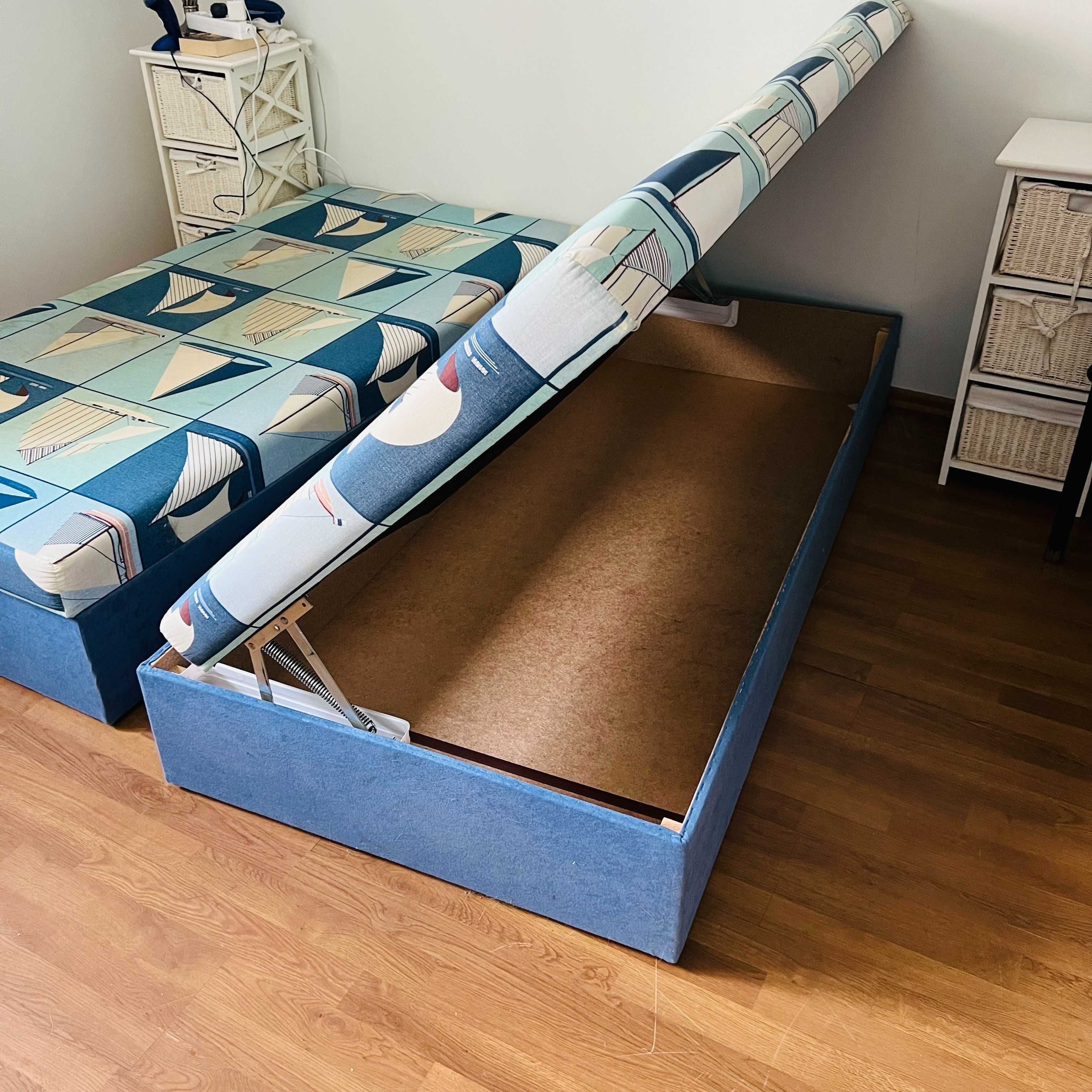 2x  łóżko pojedyncze   sofa kanapa Stan BDB  195x90 cm
