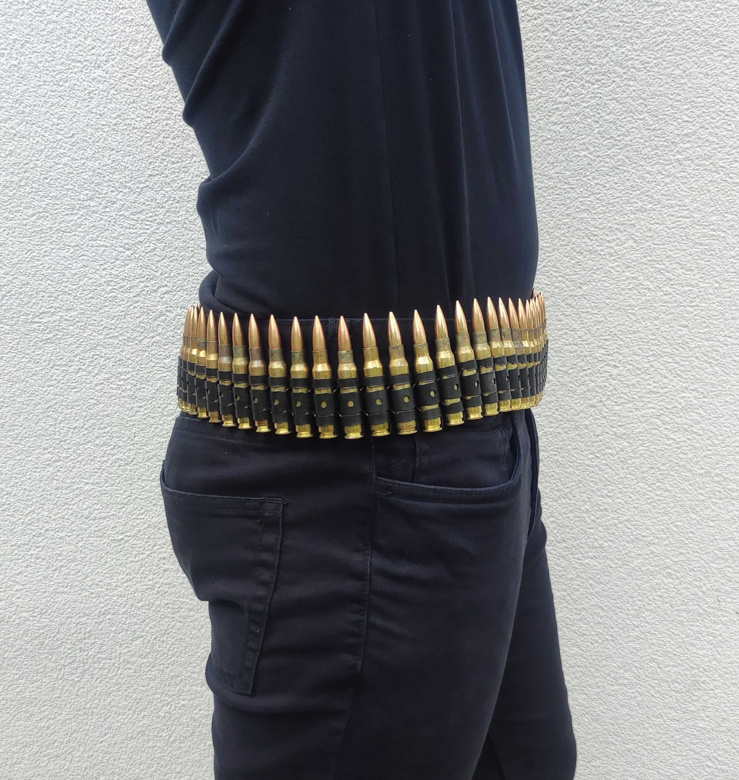 NOWY bullet belt, pas z nabojami, taśma amunicyjna .308 - DUŻY NABÓJ