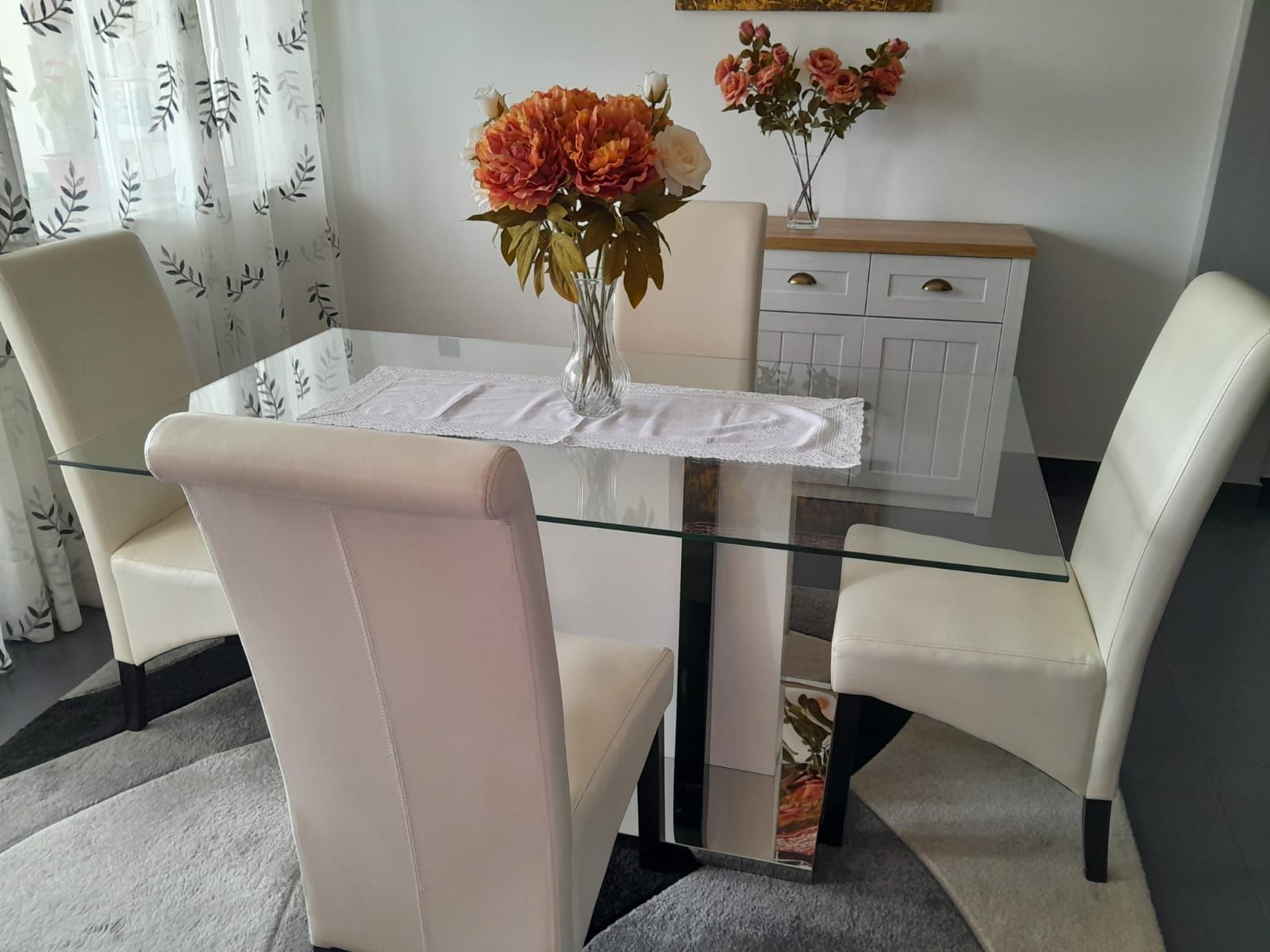 Mesa de vidro cozinha