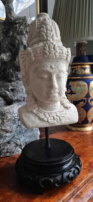 Rzeźba Bogini Płodności Dewi Sri Bali Buddha hinduizm medytacja unikat