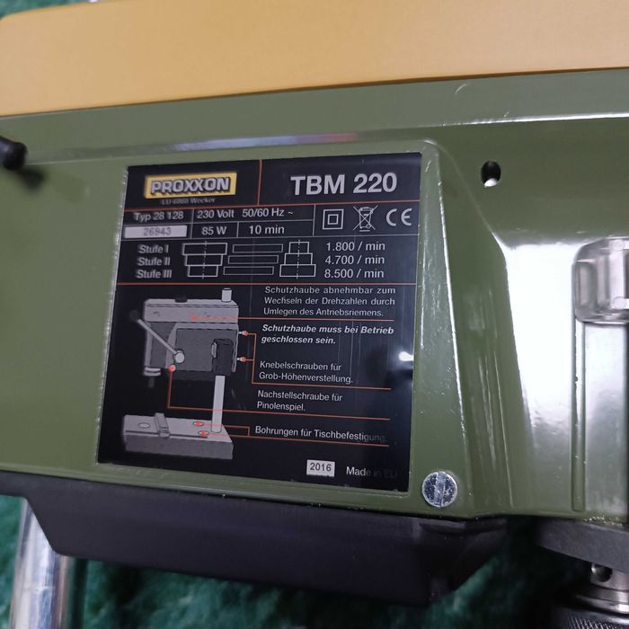 Wiertarka Mini stołowa Proxxon TBM 220