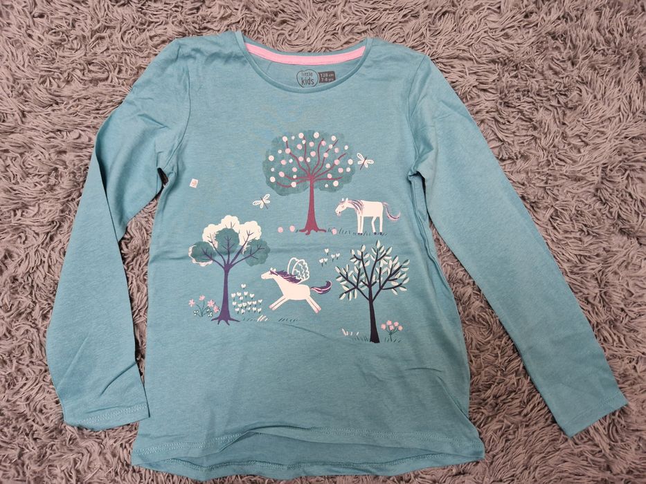 Rozm 128 NOWA bluzka z długim rekawem dla dziewczynki