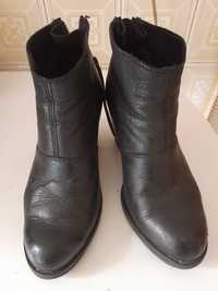 Botins Mango cor preto tamanho 37 - Bom estado