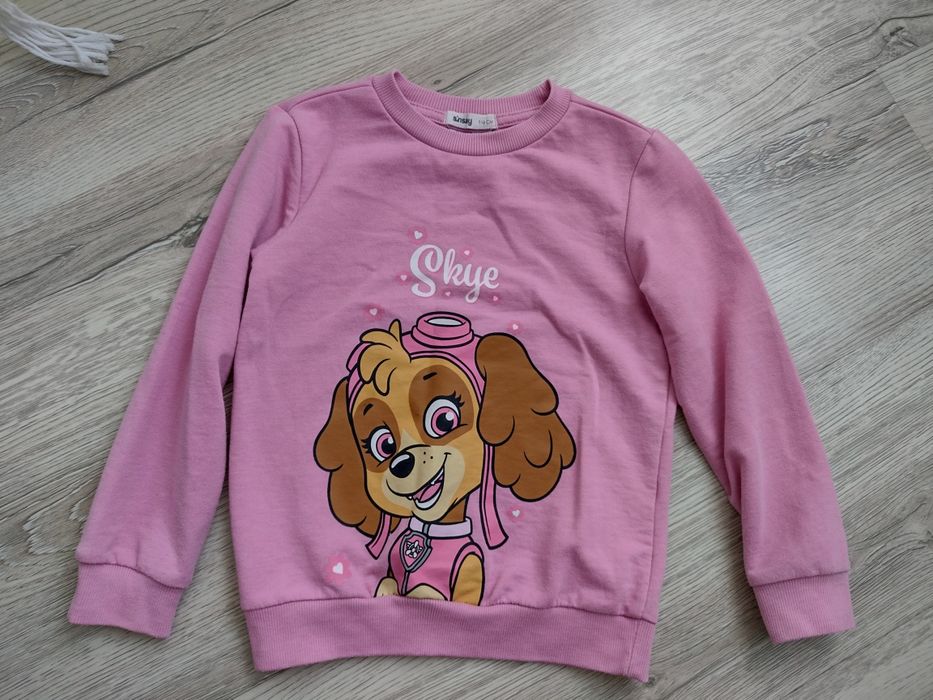Piękna bluza Sky psi patrol dla dziewczynki rozmiar 116 różowa